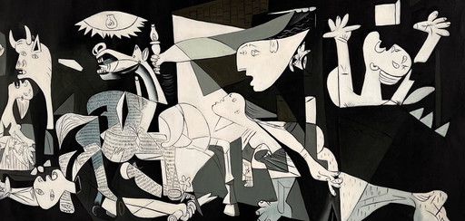 Pablo Picasso – Guernica - Hand-Painted Interpretation | Oil on canvas (rolled up)