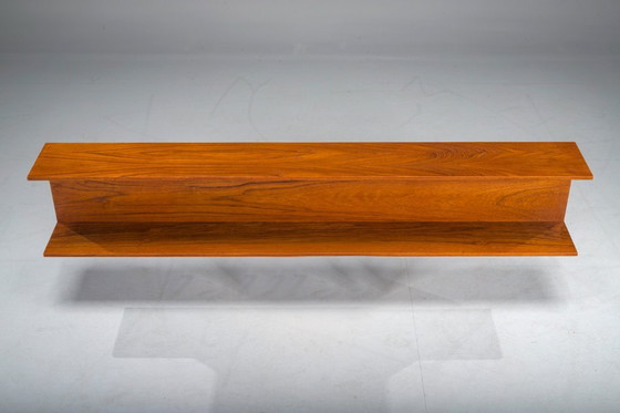 Image 1 of Mid-Century Modernes Wandregal aus Teakholz von Walter Wirtz für Wilhelm Renz, Deutschland, 1960er Jahre