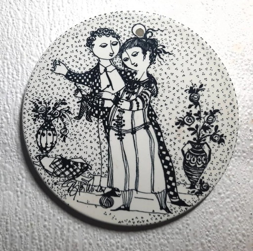  Bjørn Wiinblad Nymølle wandplaat november "Optimisme"