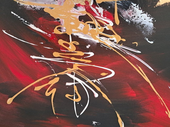 Image 1 of Jan MARTI - Red and Black - Framed artist's painting