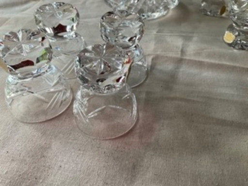 Autenthiek Bohemian hooglanskristal mondgeblazen en handgeslepen