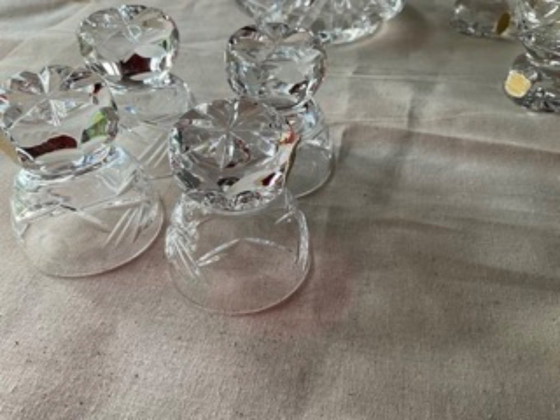 Image 1 of Autenthiek Bohemian hooglanskristal mondgeblazen en handgeslepen