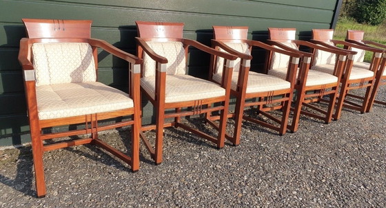 Image 1 of 6 fauteuils de salle à manger Schuitema