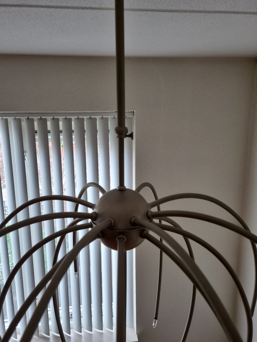 Design nickel pendant lamp, halogen dimmable