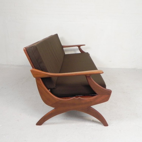 Divano a tre posti in teak De Ster Geldermalsen Gelderland, anni '60 – Divani 3 posti, Wood (photo 10 of 29)