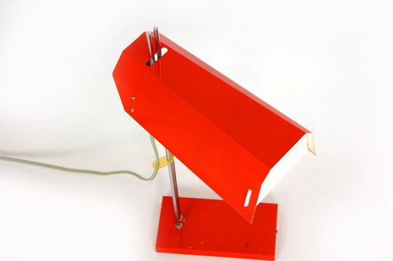 Image 1 of Rote Tischlampe von Josef Hurka für Lidokov, 1970er Jahre