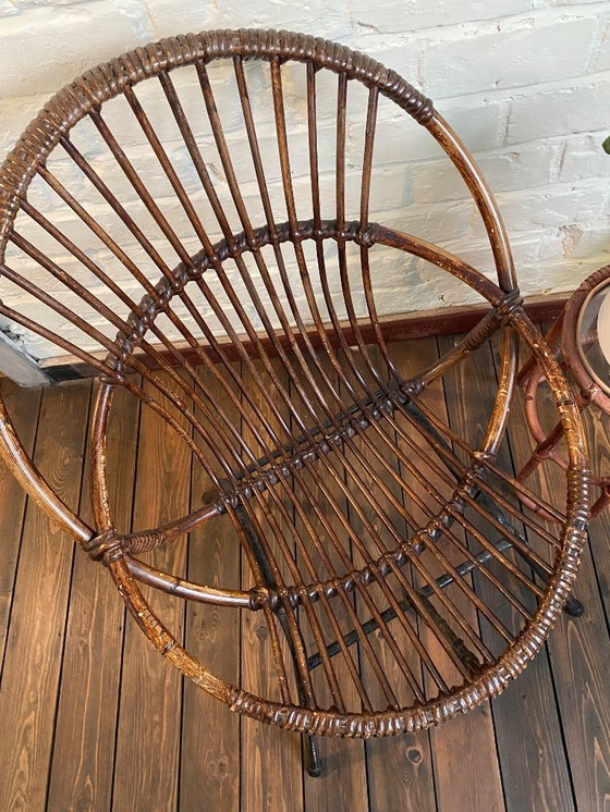 Image 1 of vintage rotan zeteltje 