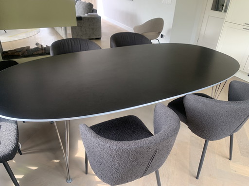 B614 superellipse table by Fritz Hansen 240x120