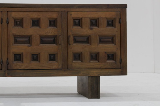 Image 1 of Vintage Spanish Brutalist sideboard dresser