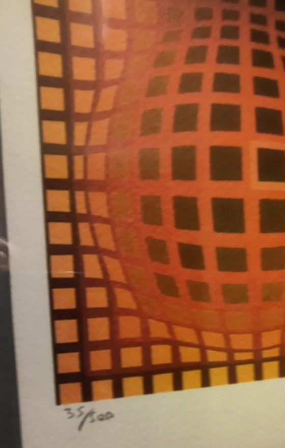 Image 1 of Vasarely - Composizione geometrica