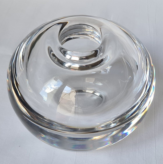 Vintage ball vase / paperweight – Peill & Putzler – 1960s / 1970s, Tapio Wirkkala style, signed "P", 2,254g (photo 5 of 15)