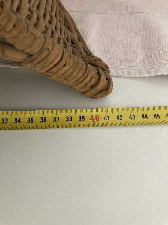 Image 1 of Vintage kinderstoel van rotan uit de jaren 80