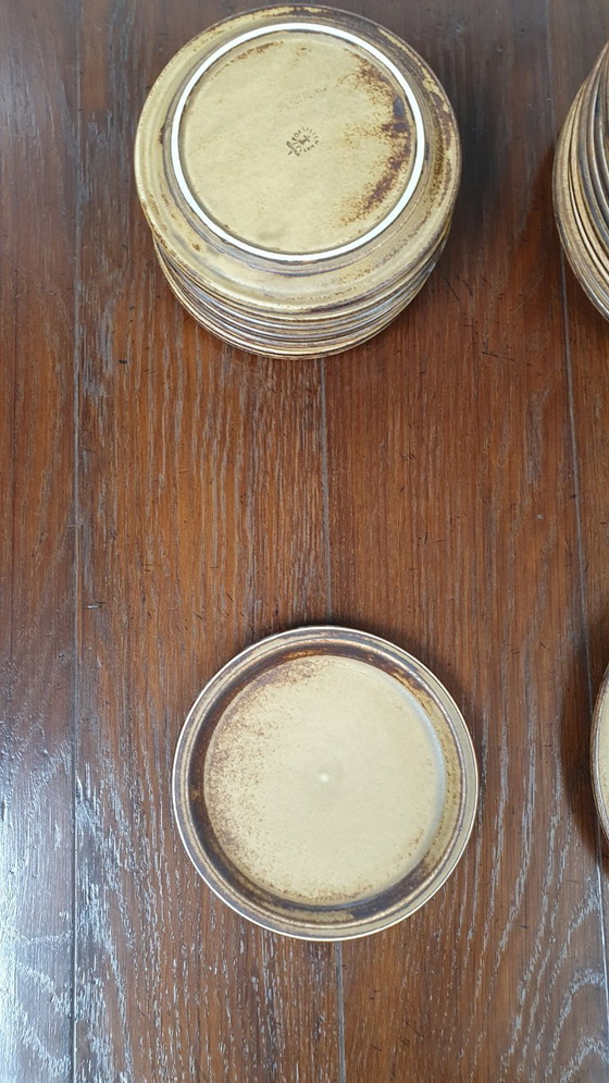 Image 1 of Vaisselle vintage 50pcs assiettes LILIEN PORZELLAN Autriche Caroline série Umbra brutaliste