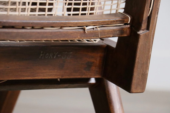 Fauteuils de salon Pierre Jeanneret PJ-SI-29-A en teck et rotin, années 1950 – Wood, Vintage (photo 15 of 16)