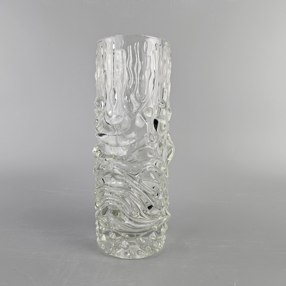 Image 1 of Magnifique vase vintage en verre Hermanova par Sklo Union. Design par František Pečený. 1960s/70s. République Tchèque.