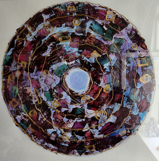 Wunderschönes Diptychon von Ilse Blesing (2002) – Mixed Media in Birkenholzrahmen – Gemälde & Zeichnungen (photo 5 of 10)