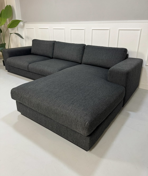 Image 1 of Bolia Sepia Sofa Designer Fabric Gray Couch 3 Seater + Stool