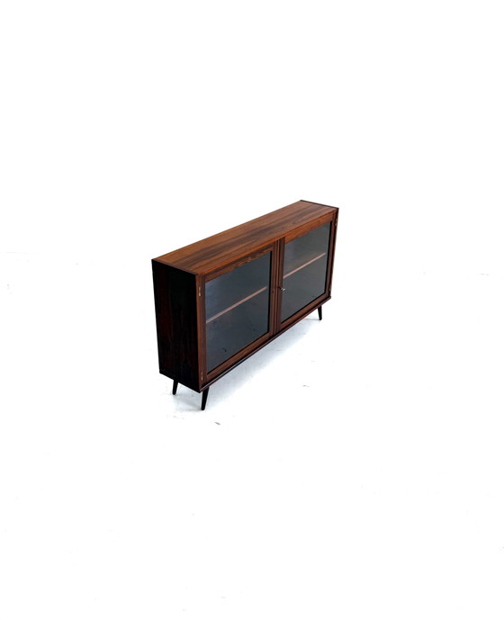 Vitrine vintage danoise en palissandre des années 60 – Glass, Wood (photo 4 of 7)