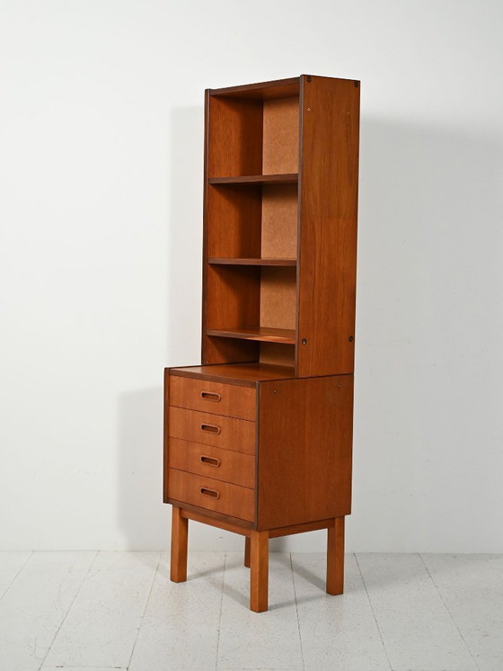 Image 1 of Kleine Scandinavische teakhouten boekenkast, jaren 60