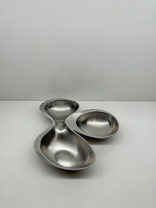 Babyboop RA03 Ron Arad Appetizer Dish for Alessi, Three Compartments