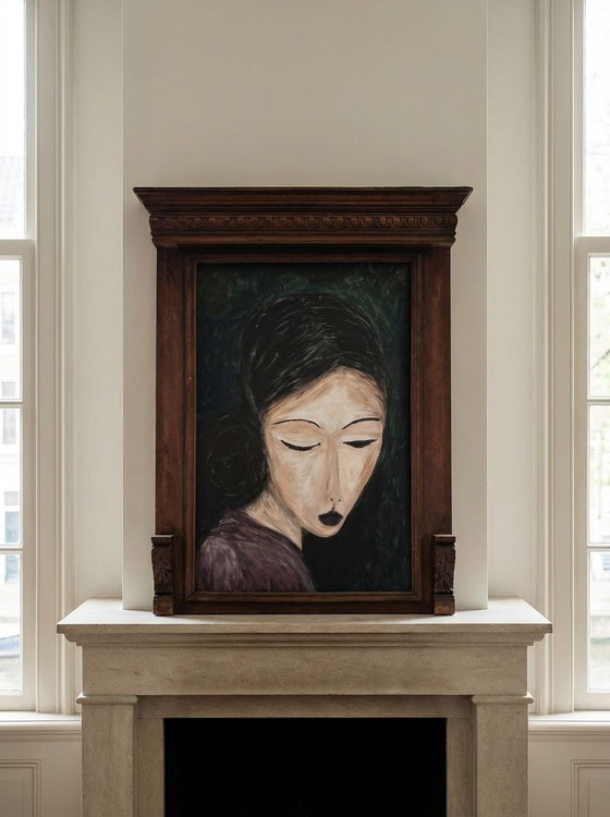 Image 1 of Gemälde mit Holzrahmen