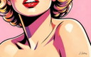 Pop Art Portrait Marilyn Monroe - (60x60 Cm)
