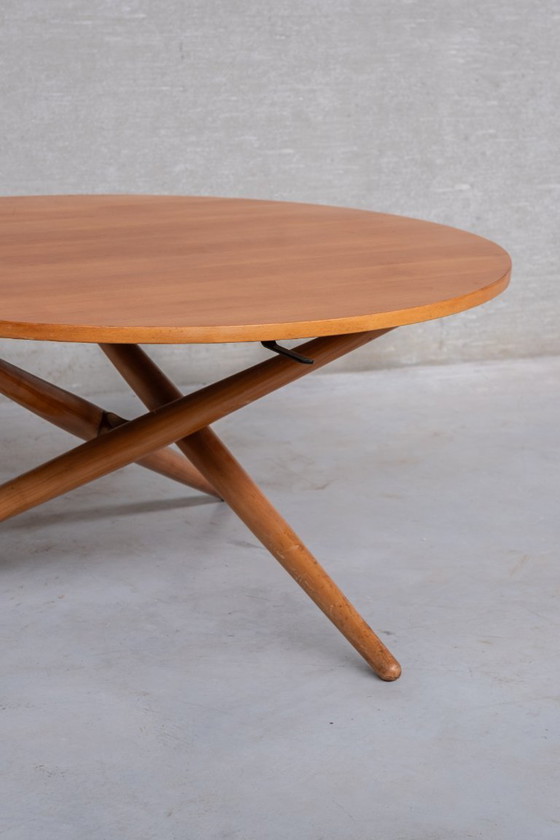Image 1 of Seltener, verstellbarer Movex-Tisch von Jürg Bally, frühe 1950er Jahre