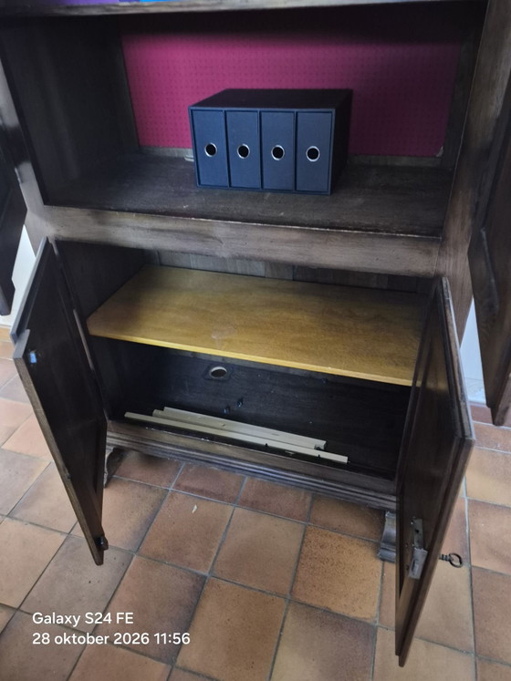 Rustikaler Eichenschrank, Schränke, Eisen, Holz, Braun (Foto 3 von 5)