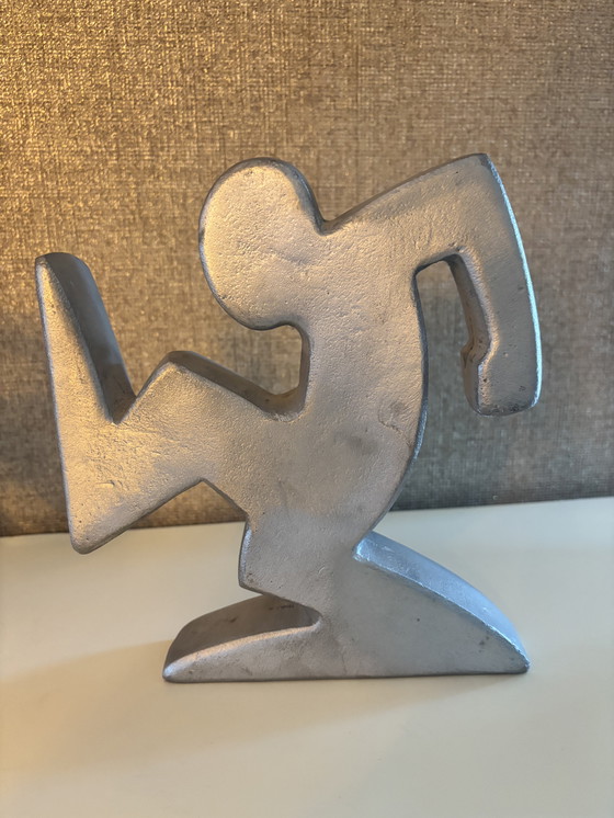 Image 1 of Sujetalibros de diseño "La Linea" Osvaldo Cavandoli