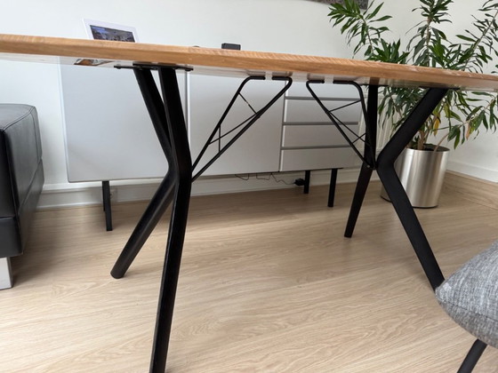 Image 1 of Table de salle à manger Mobitec Eclipse 180x100 en chêne