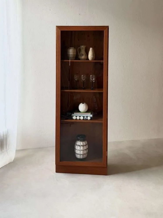 Image 1 of Omann Jun teak display cabinet 1960s Danish design