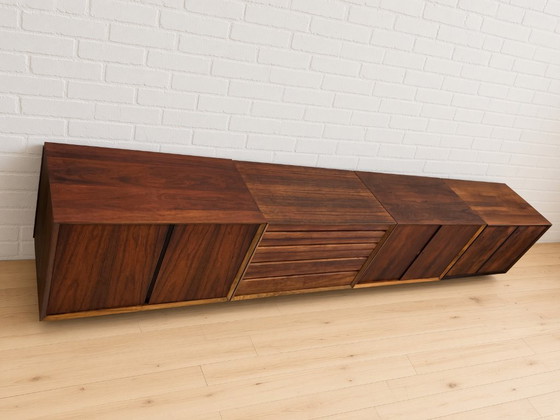 Poul Cadovius Floating Wall Mounted Rosewood Sideboard by CADO, 1960s. (photo 9 of 13)