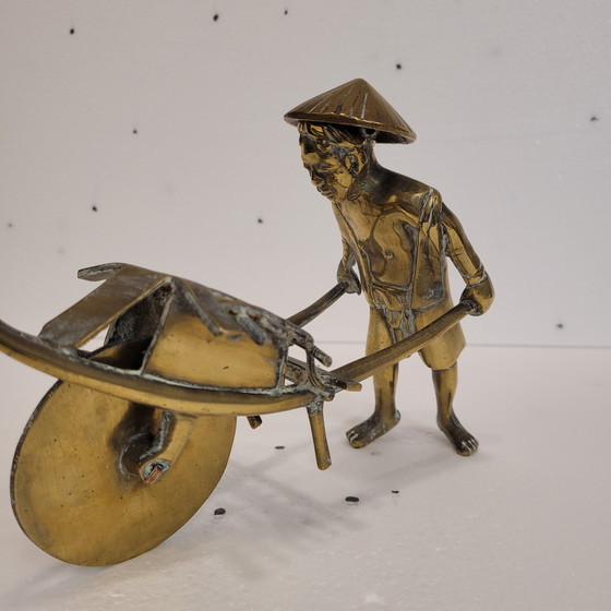 Image 1 of Sculpture en bronze « paysan », années 30 – Indochine