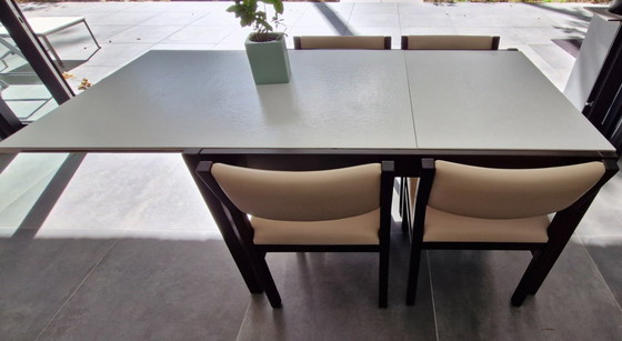 Image 1 of Mesa de comedor Pastoe mid century, cuatro sillas, mesa de centro