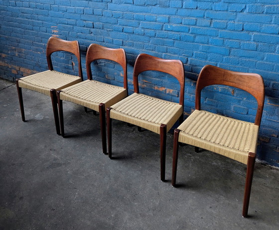 Image 1 of Silla 4x de mediados de siglo - Arne Hovmand Olsen para Mogens Kold