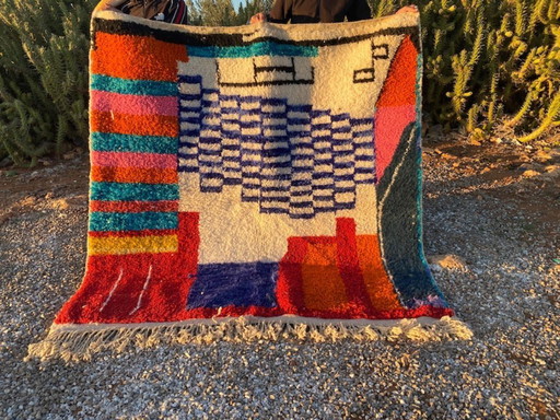 Handgemaakt Marokkaans tapijt 200cm x 200cm
