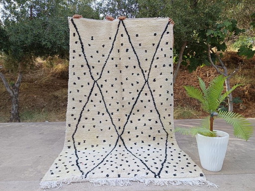 Alfombra marroquí Atlas Azilal, tejida a mano, 150/250 cm