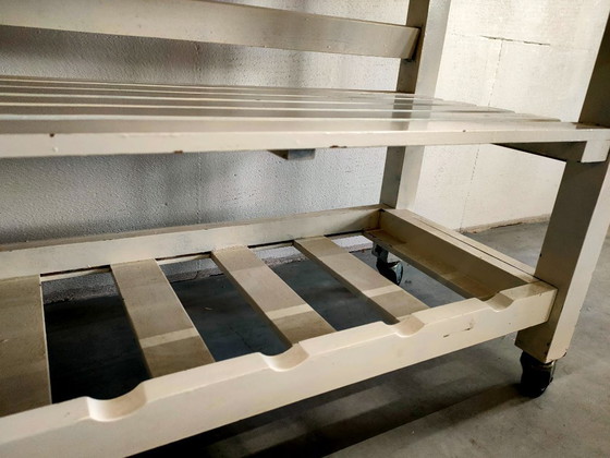 Image 1 of Carrello da cucina retrò, tavolo da lavoro da cucina "a doppia ala"