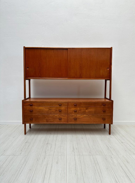 Dänisches Teak-Highboard RY20 aus den 1950er Jahren von Hans J. Wegner für Ry Møbler – Mid-Century-Schrank