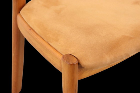 Image 1 of Set 4 Glostrup eetkamerstoelen stoelen massief teak Deens vintage