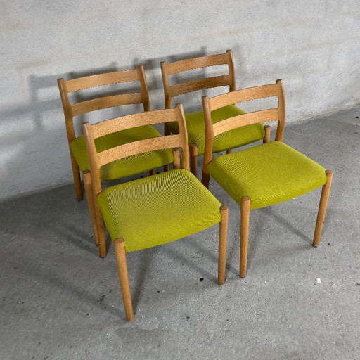 4x Model 84 Dining Chairs by Niels O. Møller