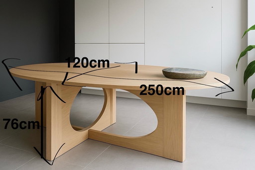 Design table veneer oak