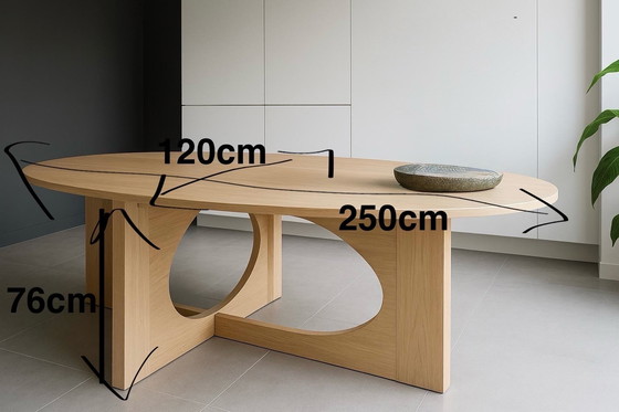 Image 1 of Design table veneer oak