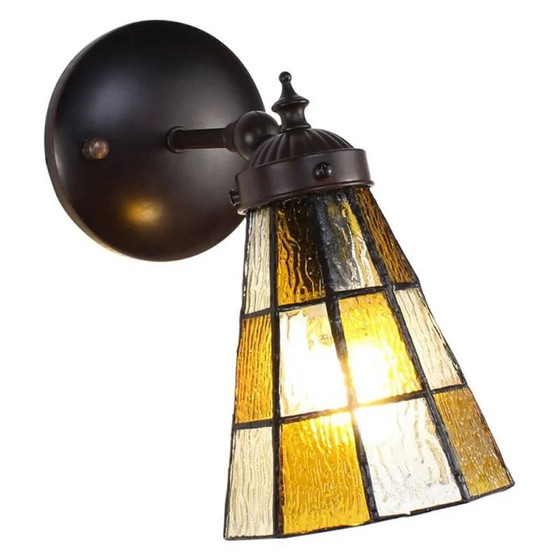 Tiffany Wandleuchte, Wandleuchten, Kristall, Glas, Orange (Foto 2 von 4)