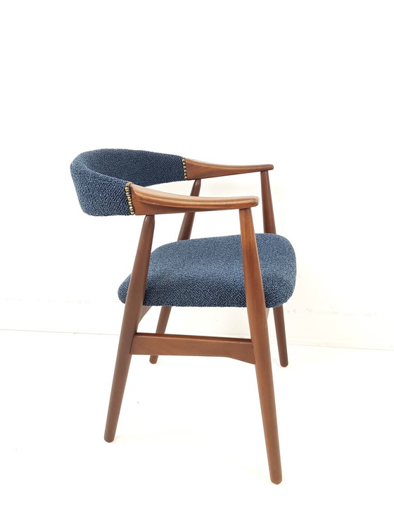 Image 1 of Set di 2 sedie danese vintage Farstrup blu Thomas Harlev