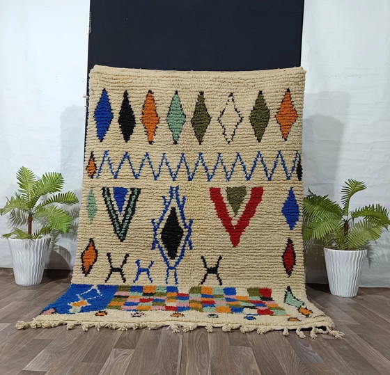 Traditioneller handgefertigter Teppich 250cm x 150cm Marokkanisch – Teppiche & Läufer, Wool (photo 2 of 11)