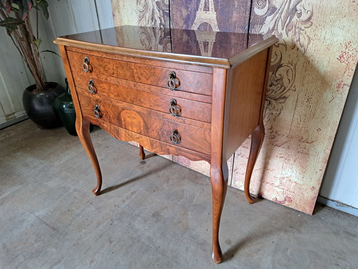 Antique side table, wall console, chest of drawers 73x39cm and 76cm high.
