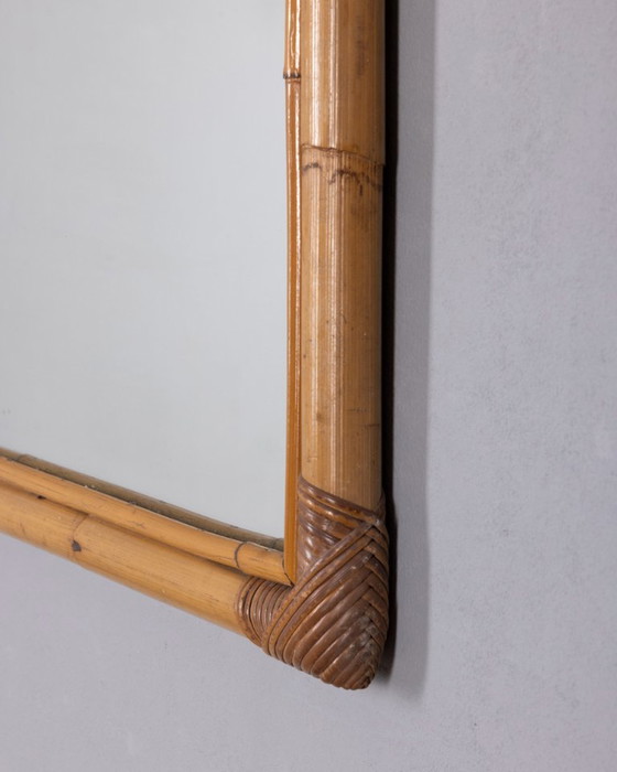 Miroir mural en bambou de design italien vintage des années 1960 – Bamboo (photo 6 of 8)
