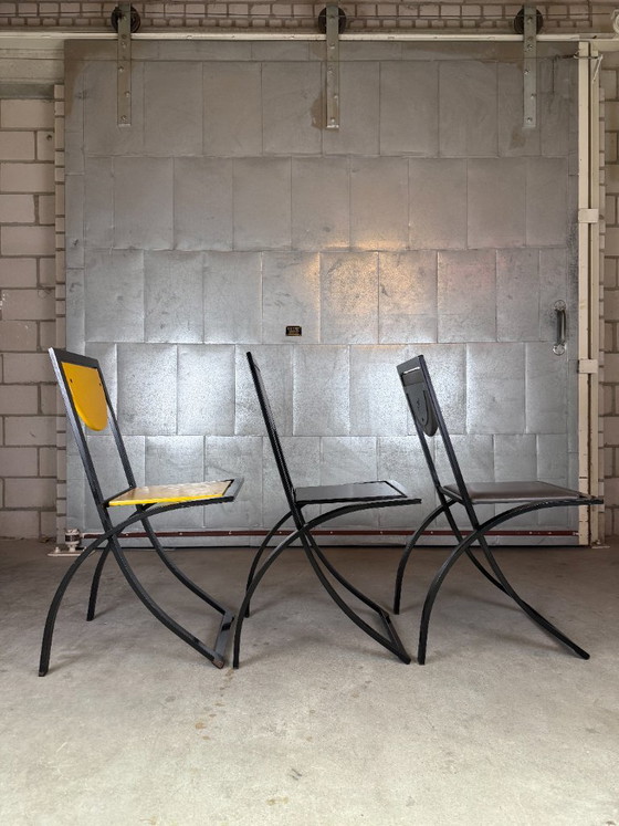 KFF Sinus chair, Karl Friedrich Förster (disponibilità: 3) – Sedie da pranzo, Pelle, Metallo (photo 15 of 17)