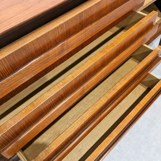 Image 1 of Vintage teakhouten dressoir van Oswald Vermaercke voor V-Form